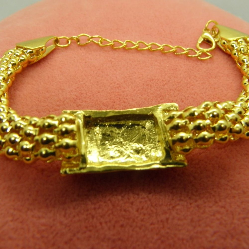 4 PCS Gold Rhinestone Necklace, Jewelry Set - Picture 7 of 8